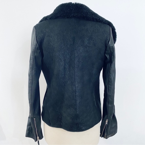 All Saints sheepskin shearling jacket - Picture 9 of 13